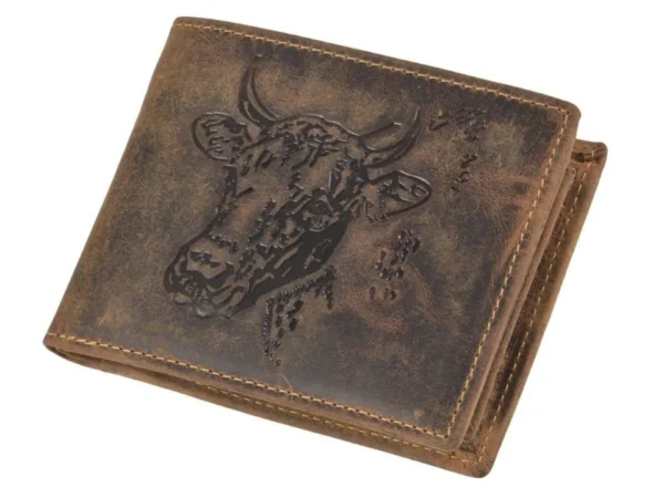 Greenburry Portafoglio 2 Scomparti "Cow" in Pelle Vintage - immagine 2