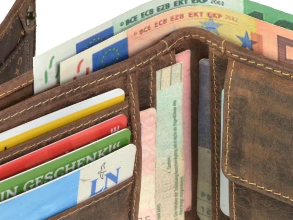 Greenburry Portafoglio 2 Scomparti "Patented" in Pelle Vintage - immagine 8