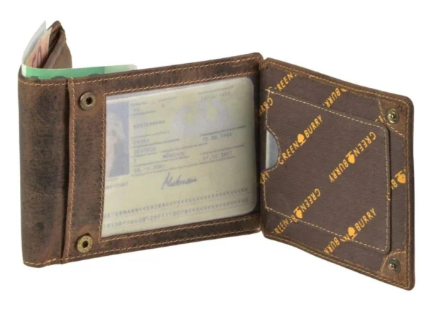 Greenburry Portafoglio 2 Scomparti "Patented" in Pelle Vintage - immagine 7