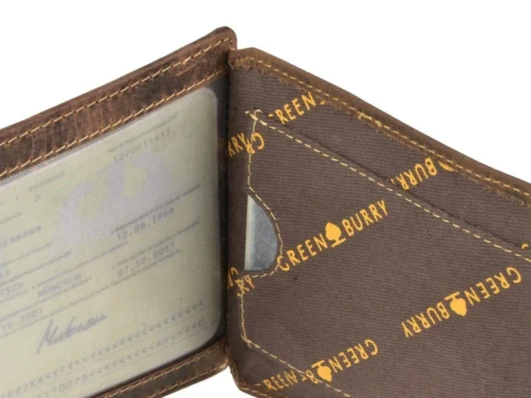 Greenburry Portafoglio 2 Scomparti "Patented" in Pelle Vintage - immagine 6