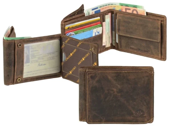 Greenburry Portafoglio 2 Scomparti "Patented" in Pelle Vintage - immagine 11