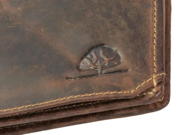 Greenburry Portafoglio 2 Scomparti "Patented" in Pelle Vintage - immagine 10