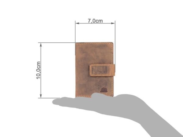 Greenburry Portacarte RFID Clip Case Marrone Vintage - immagine 8
