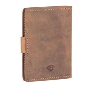 Greenburry Portacarte RFID Clip Case Marrone Vintage