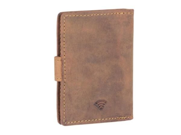 Greenburry Portacarte RFID Clip Case Marrone Vintage