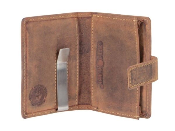 Greenburry Portacarte RFID Clip Case Marrone Vintage - immagine 6