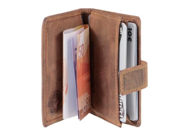 Greenburry Portacarte RFID Clip Case Marrone Vintage - immagine 3