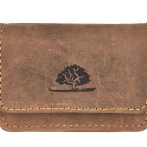 Greenburry Portamonete Mini Marrone Originale in Pelle Vintage