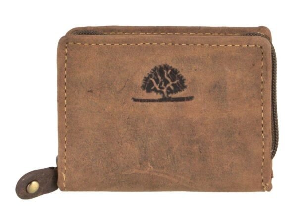 Greenburry Portamonete Originale Marrone in Pelle Vintage