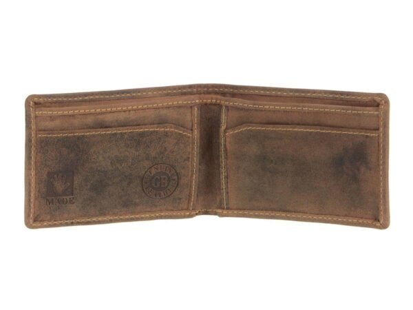 Greenburry Portafoglio Super Mini con 3 Scomparti per Carte Piatto in Pelle Vintage - immagine 6