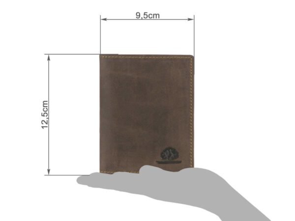 Greenburry Vintage Porta Documenti 2 Scomparti RFID Marrone In Pelle - immagine 10