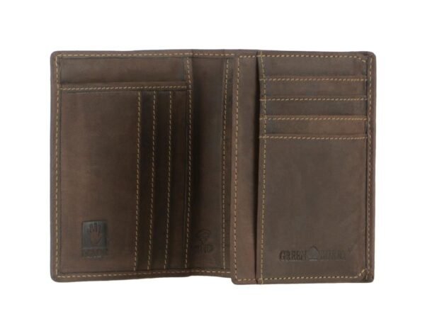 Greenburry Vintage Porta Documenti 2 Scomparti RFID Marrone In Pelle - immagine 6